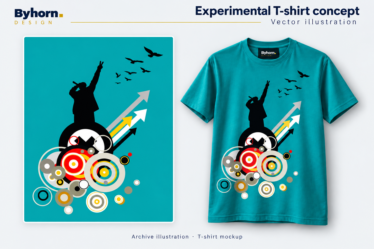 Teal experimental T-shirt concept
