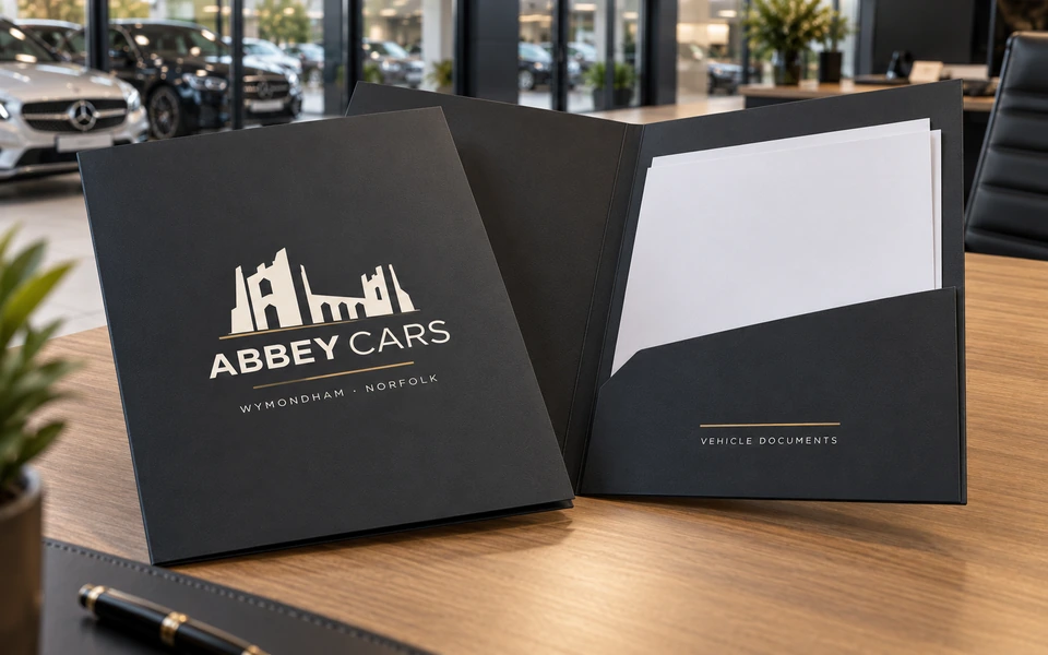 Abbey Cars conceptual presentation folder