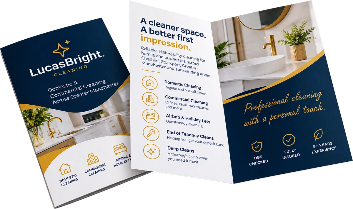 Folded Leaflets — illustrative product example; specification below